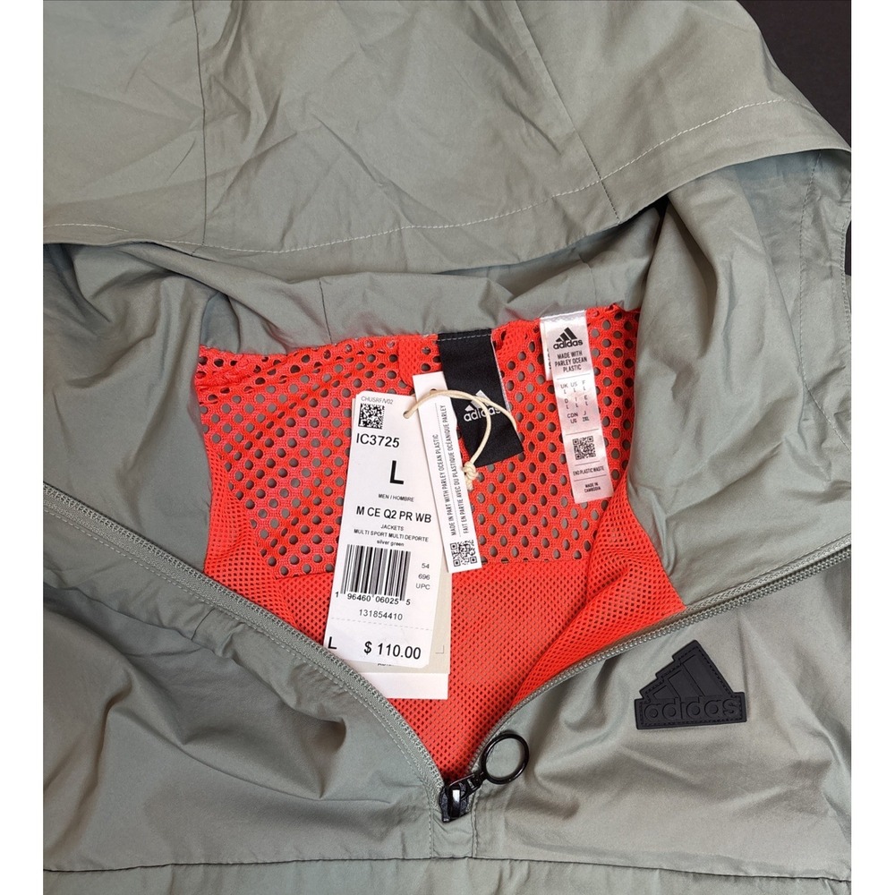 Adidas City Escape Premium‎ Green Windbreaker Men's Size Large IC3725 - Picture 7 of 7